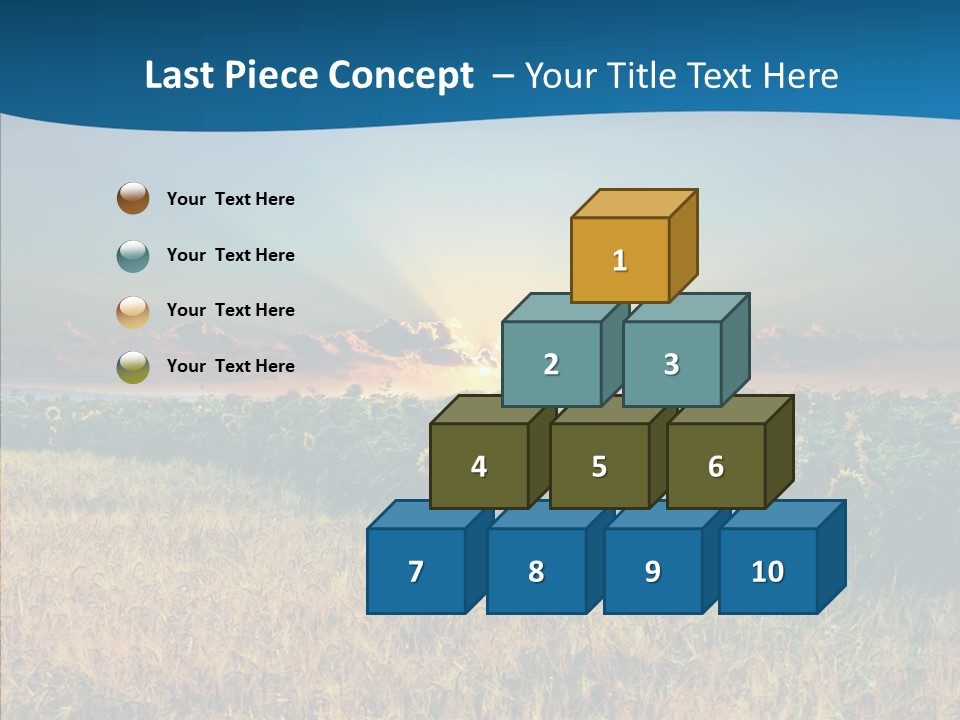 Meadow Flower Ray PowerPoint Template