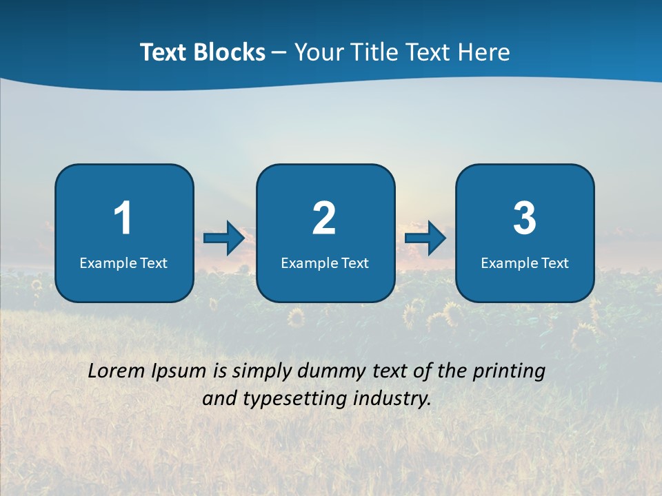 Meadow Flower Ray PowerPoint Template