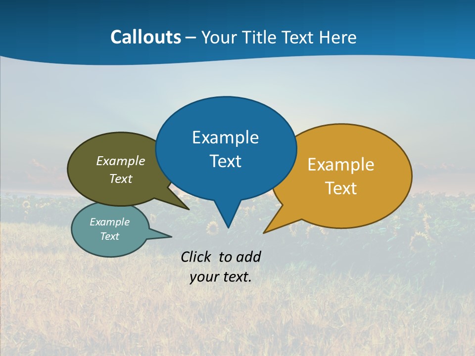 Meadow Flower Ray PowerPoint Template