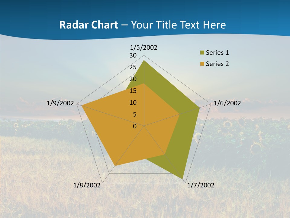 Meadow Flower Ray PowerPoint Template