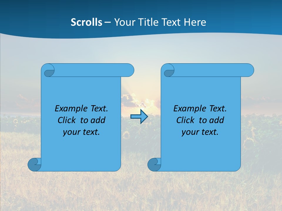 Meadow Flower Ray PowerPoint Template