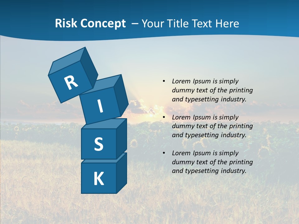 Meadow Flower Ray PowerPoint Template