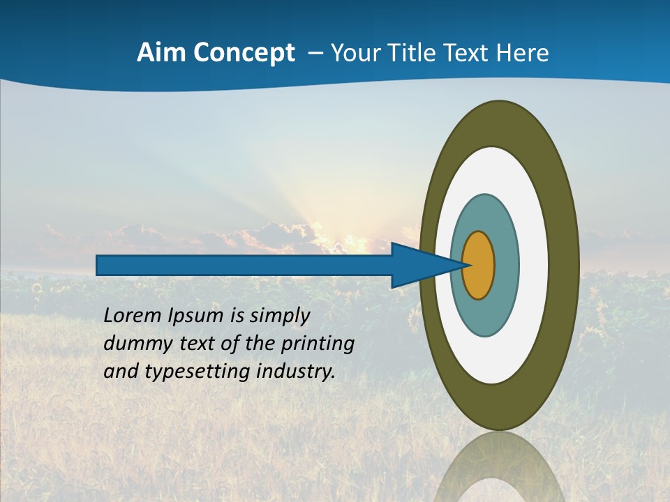 Meadow Flower Ray PowerPoint Template