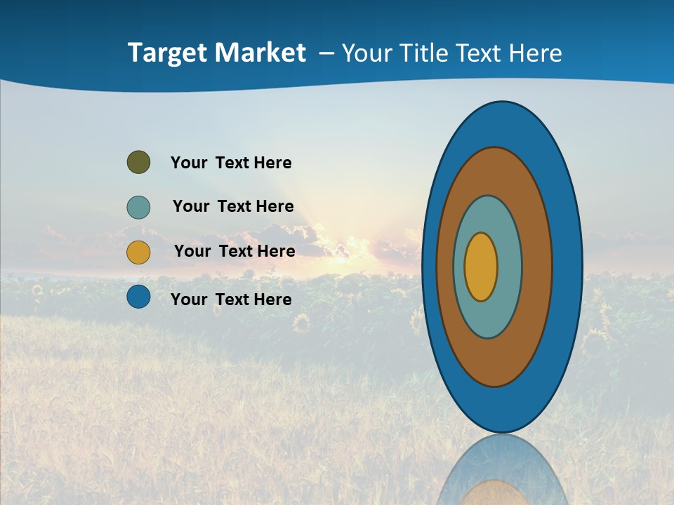 Meadow Flower Ray PowerPoint Template