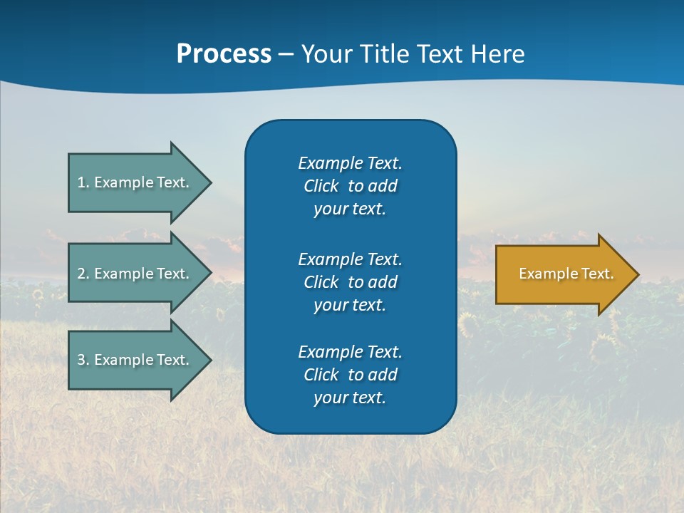 Meadow Flower Ray PowerPoint Template