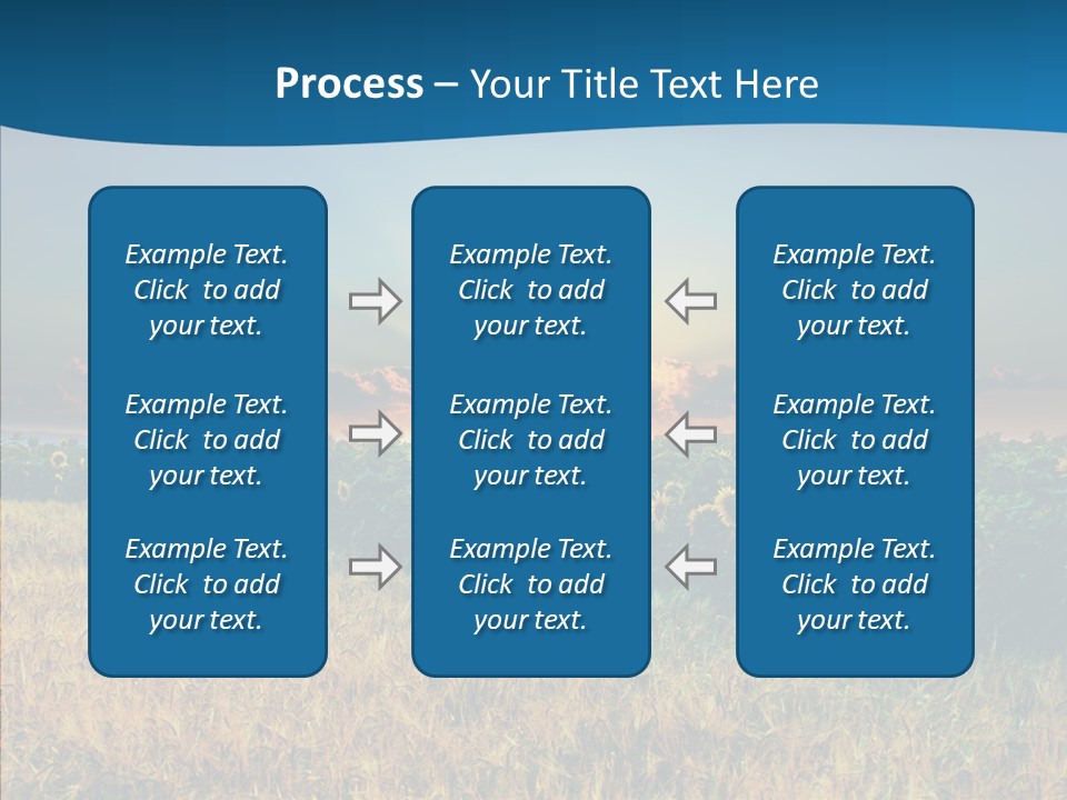 Meadow Flower Ray PowerPoint Template