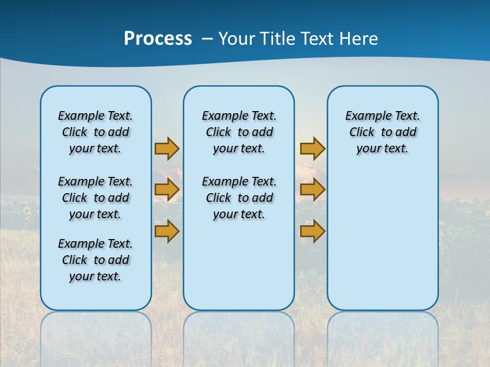 Meadow Flower Ray PowerPoint Template