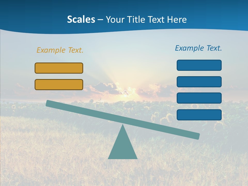 Meadow Flower Ray PowerPoint Template