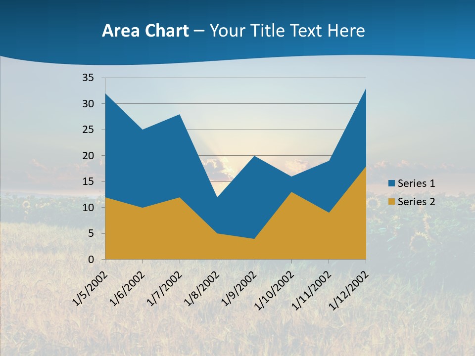 Meadow Flower Ray PowerPoint Template