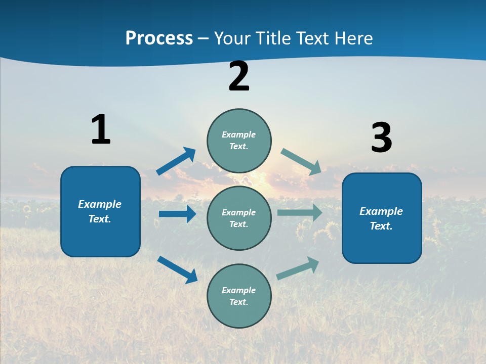 Meadow Flower Ray PowerPoint Template