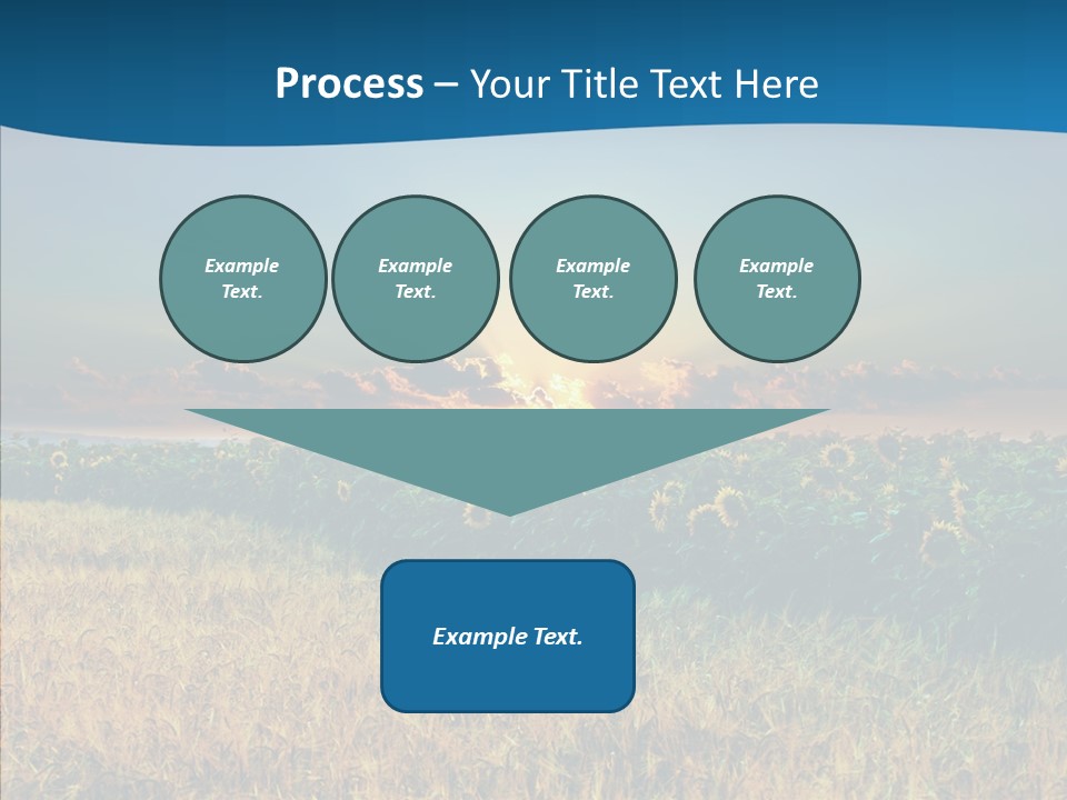 Meadow Flower Ray PowerPoint Template