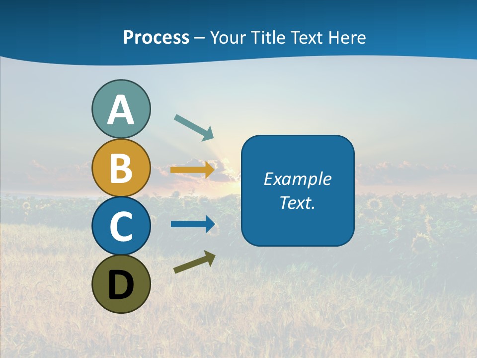 Meadow Flower Ray PowerPoint Template