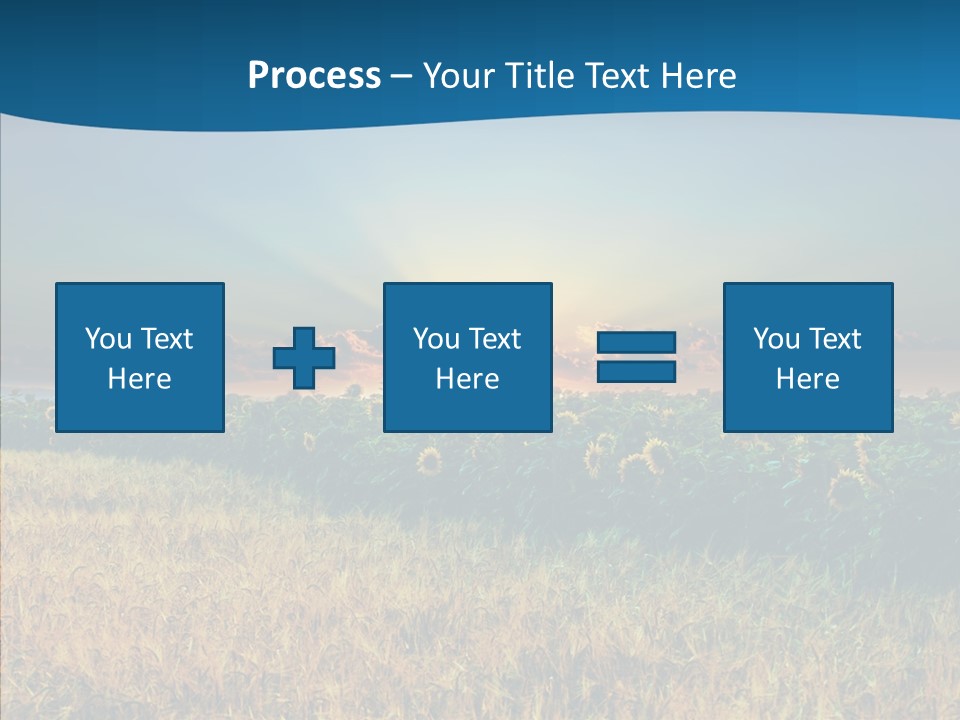 Meadow Flower Ray PowerPoint Template