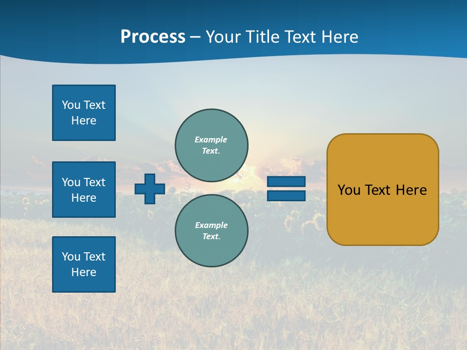 Meadow Flower Ray PowerPoint Template