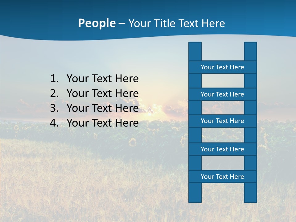 Meadow Flower Ray PowerPoint Template