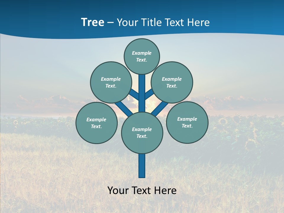 Meadow Flower Ray PowerPoint Template