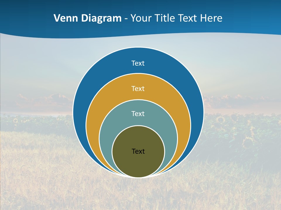 Meadow Flower Ray PowerPoint Template