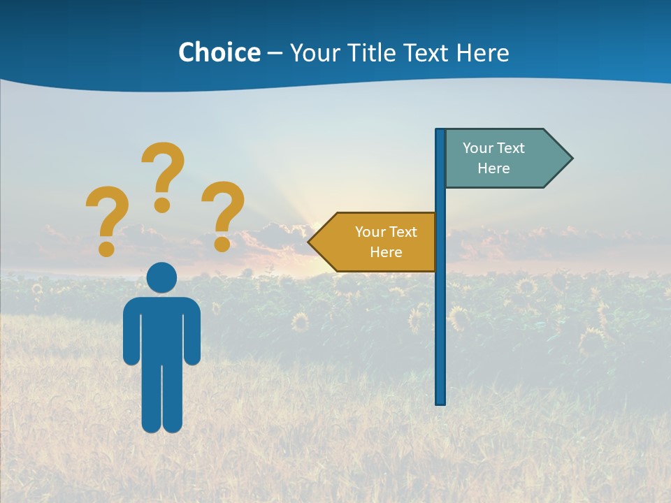 Meadow Flower Ray PowerPoint Template