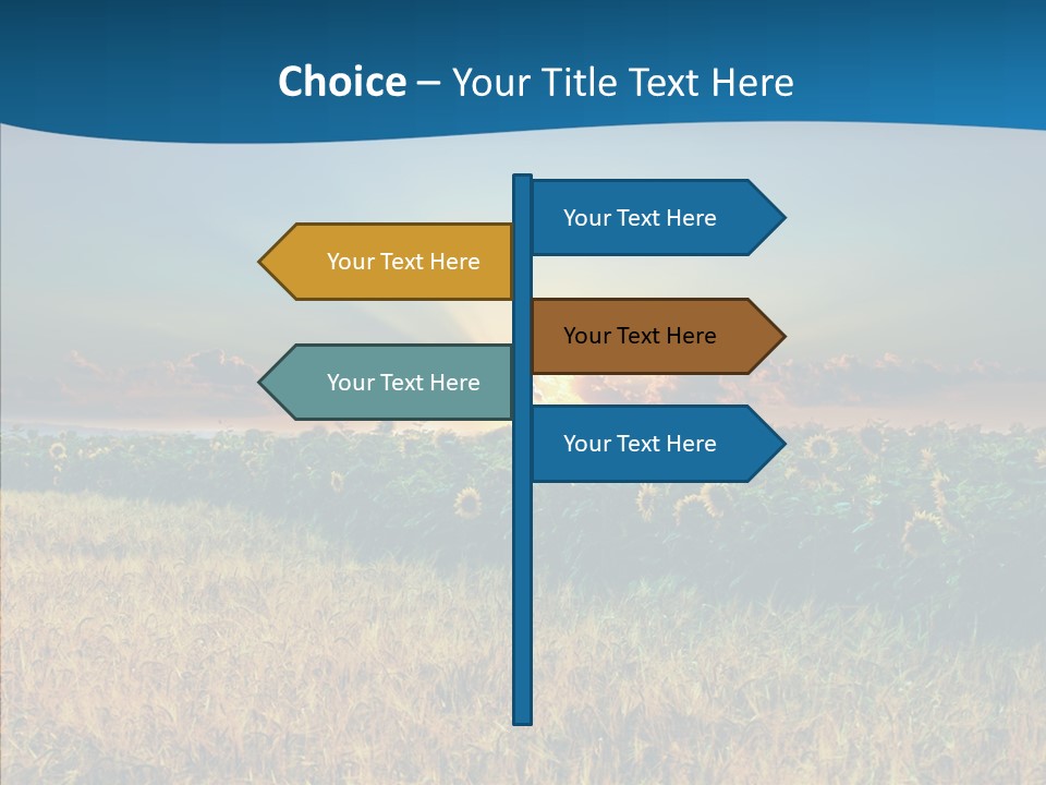 Meadow Flower Ray PowerPoint Template