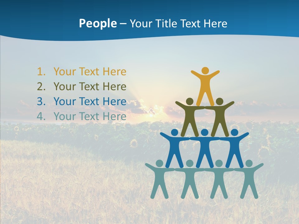 Meadow Flower Ray PowerPoint Template