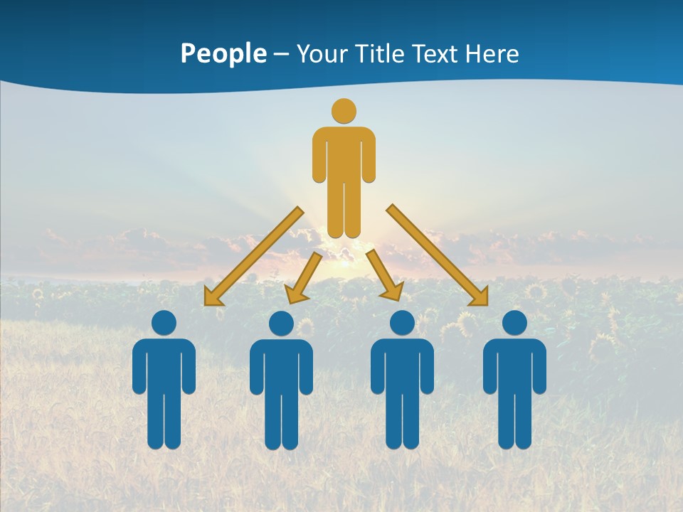 Meadow Flower Ray PowerPoint Template