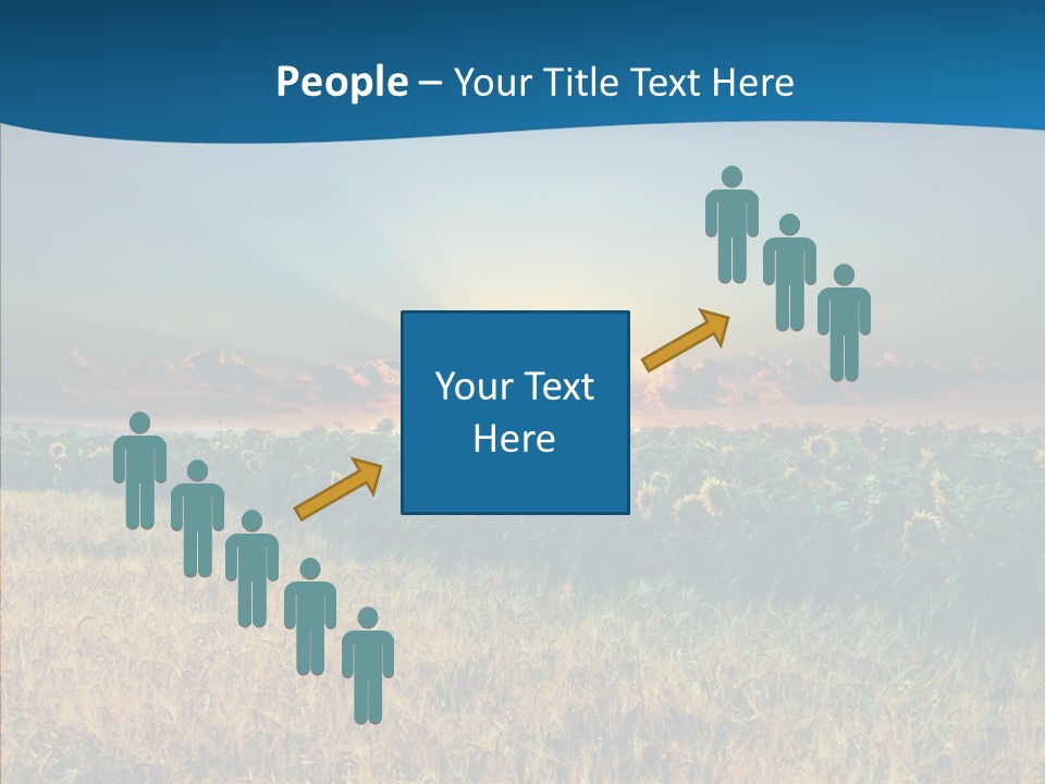 Meadow Flower Ray PowerPoint Template