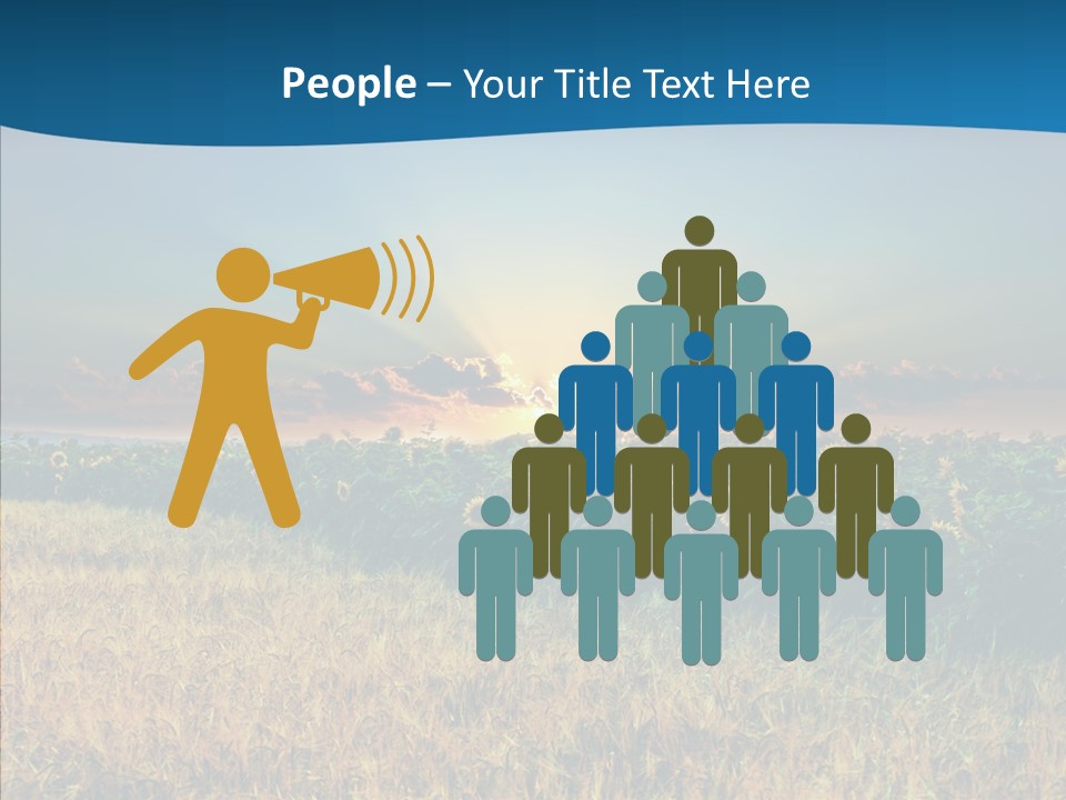 Meadow Flower Ray PowerPoint Template