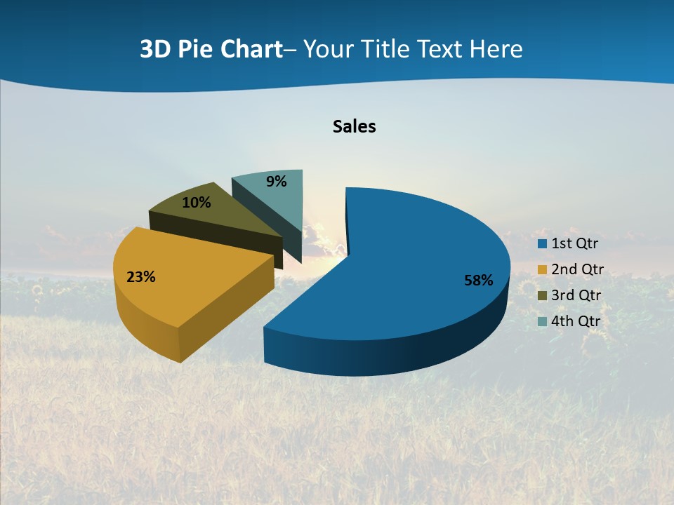 Meadow Flower Ray PowerPoint Template