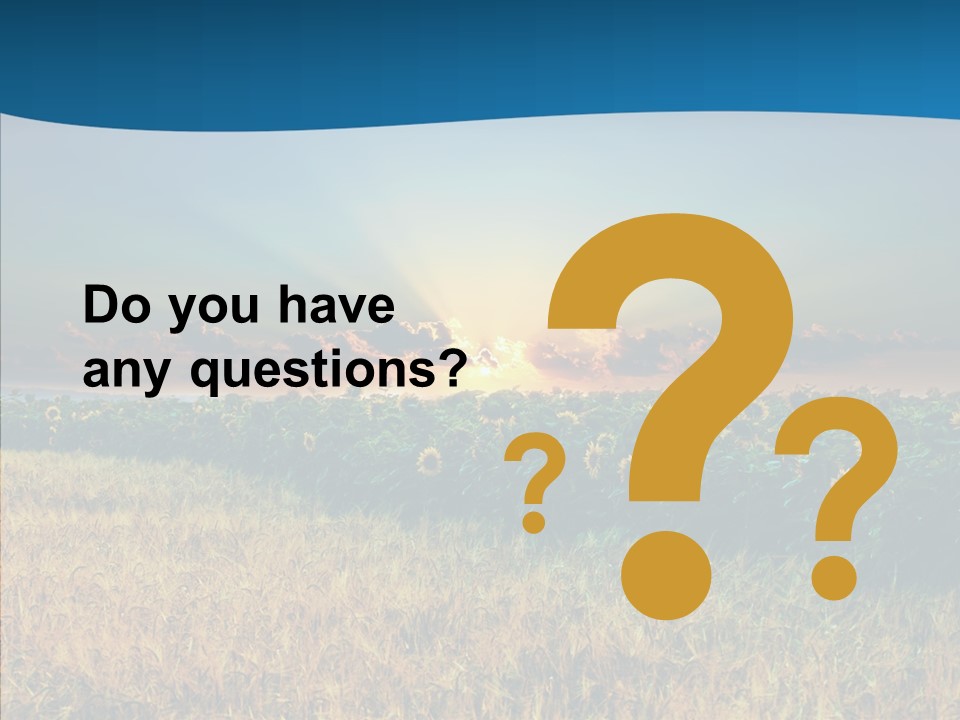 Meadow Flower Ray PowerPoint Template