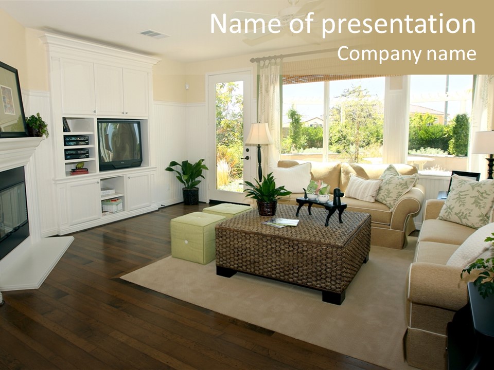 Apartment Lobby Design PowerPoint Template