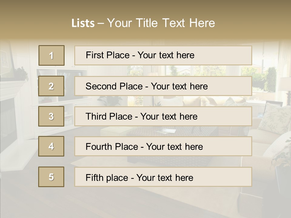 Apartment Lobby Design PowerPoint Template