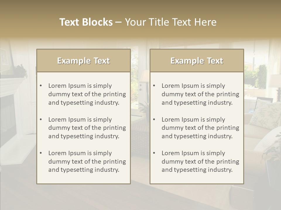 Apartment Lobby Design PowerPoint Template