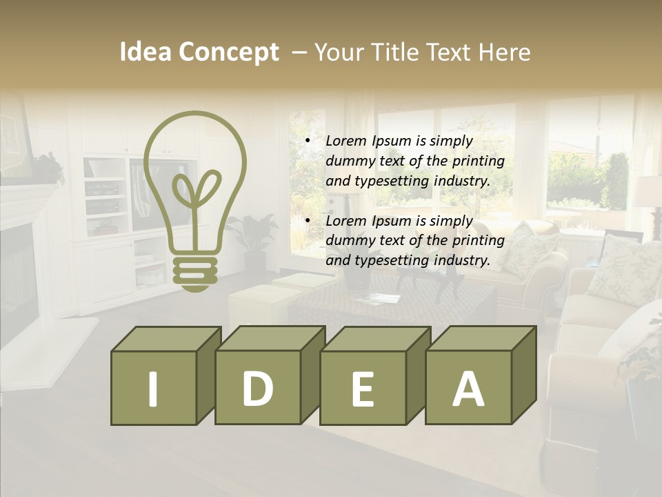 Apartment Lobby Design PowerPoint Template