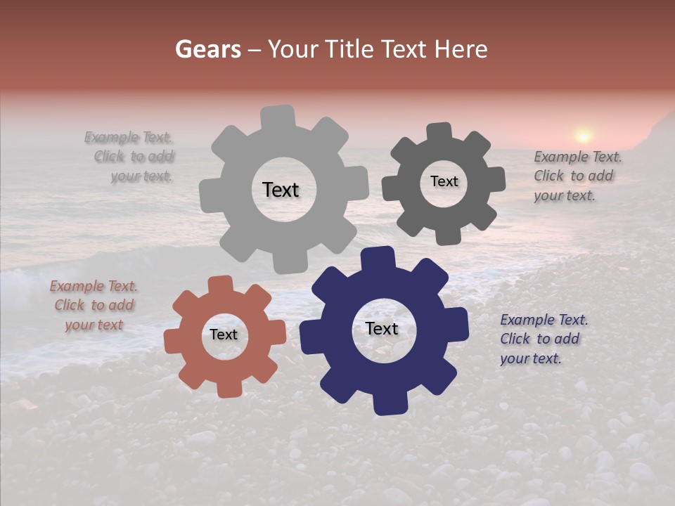 Red Travel Sky PowerPoint Template