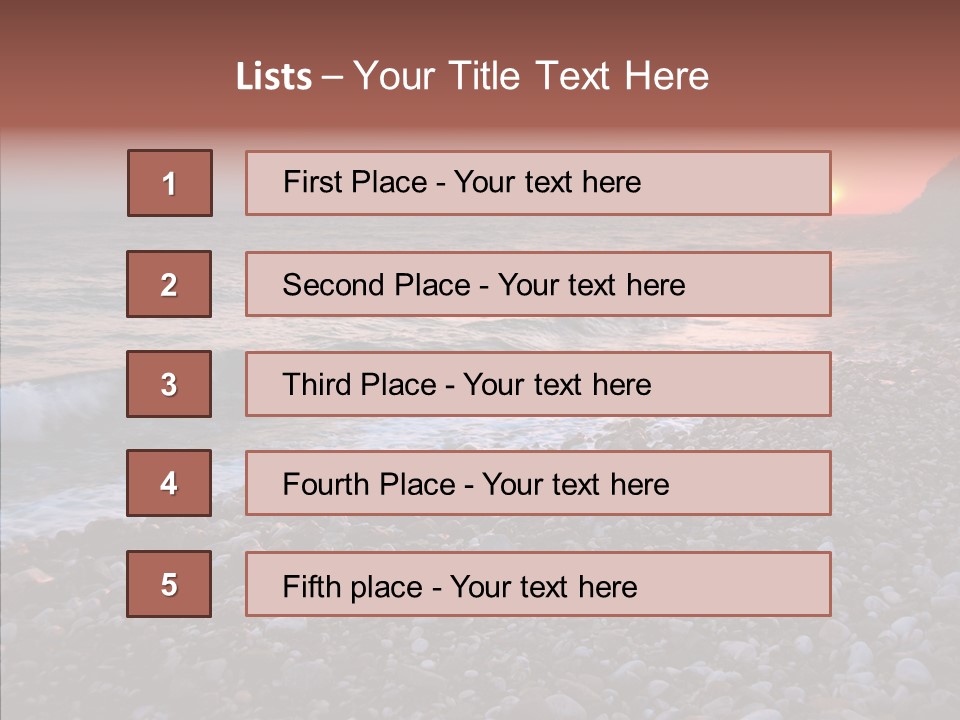 Red Travel Sky PowerPoint Template