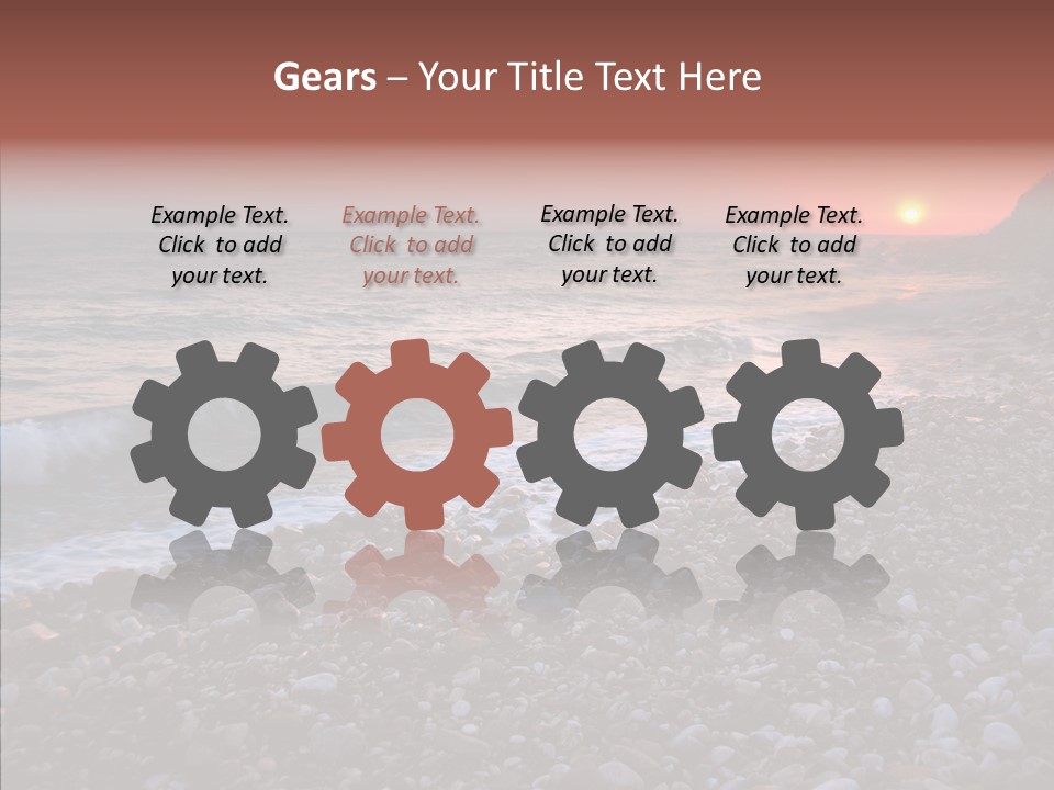 Red Travel Sky PowerPoint Template