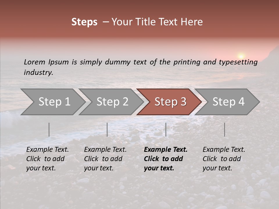 Red Travel Sky PowerPoint Template