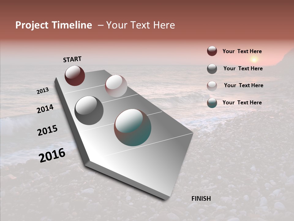 Red Travel Sky PowerPoint Template