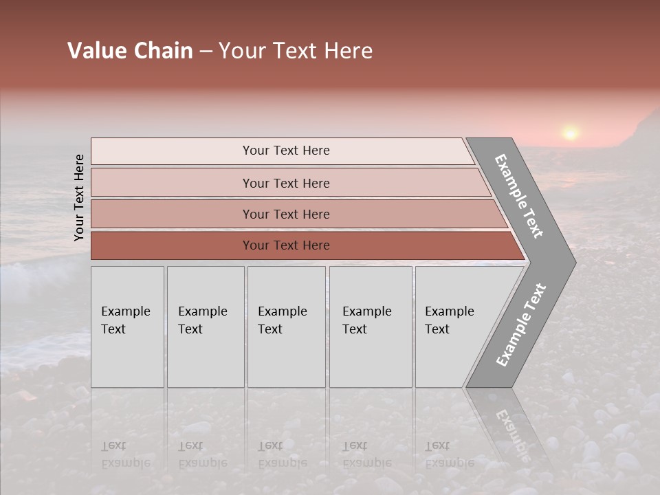 Red Travel Sky PowerPoint Template