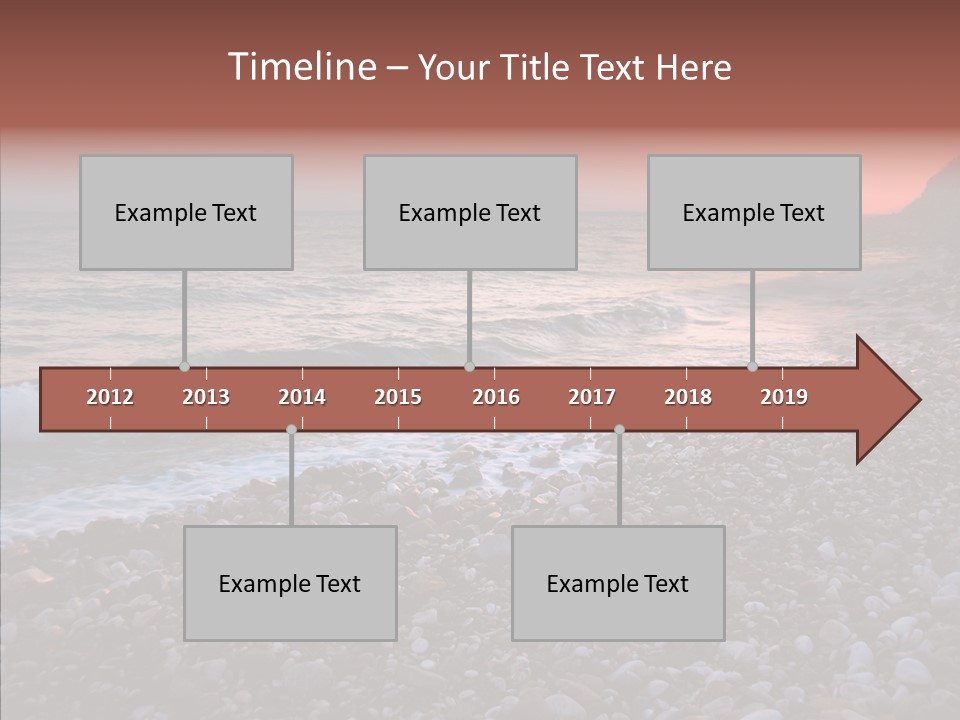 Red Travel Sky PowerPoint Template