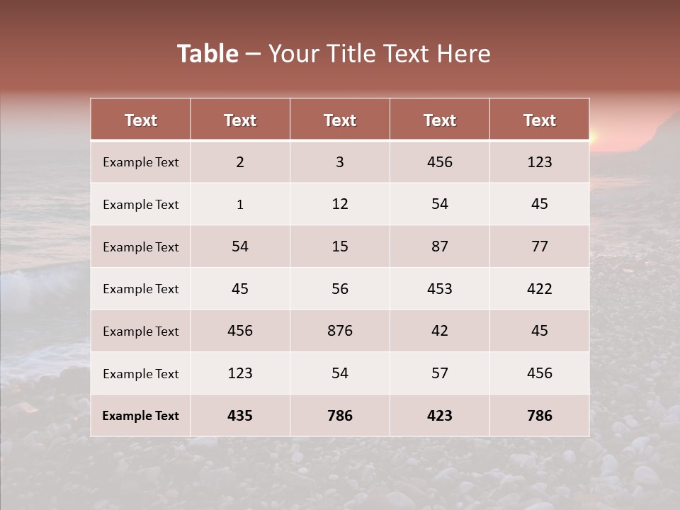 Red Travel Sky PowerPoint Template