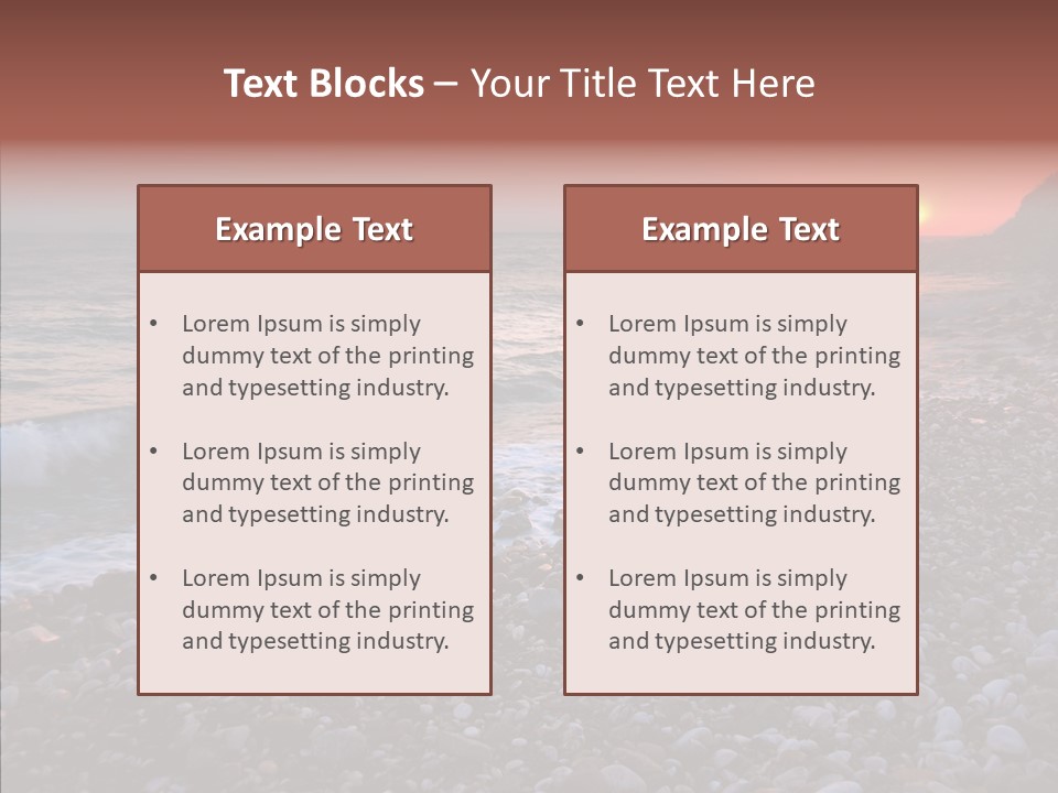 Red Travel Sky PowerPoint Template