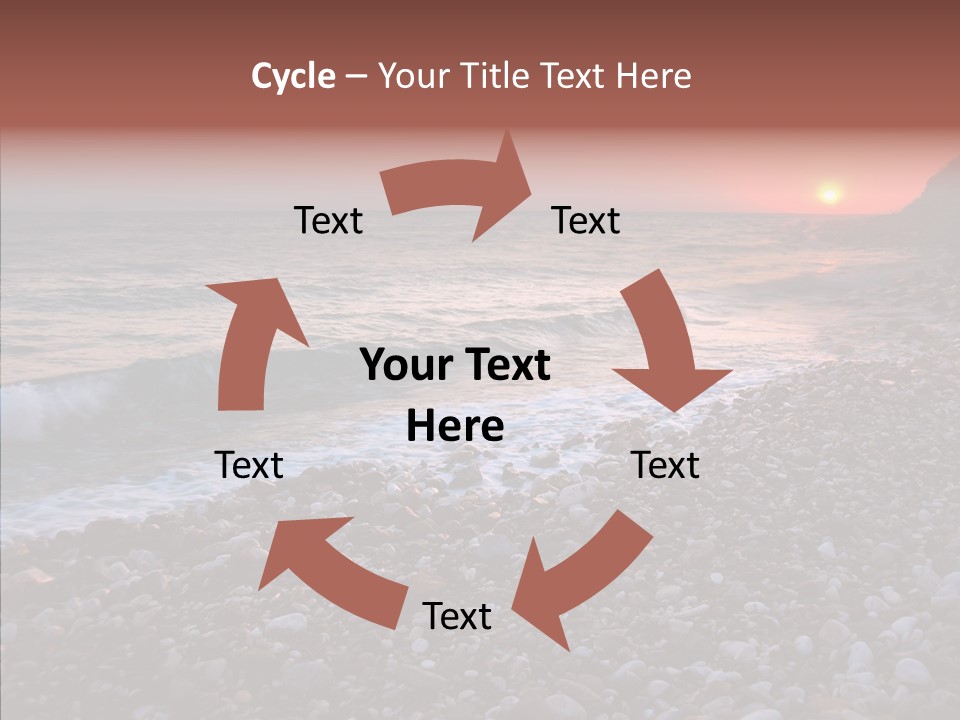 Red Travel Sky PowerPoint Template
