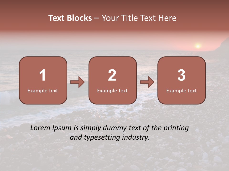 Red Travel Sky PowerPoint Template