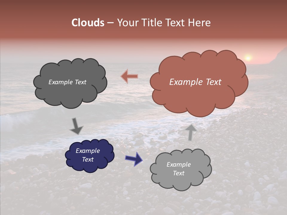 Red Travel Sky PowerPoint Template