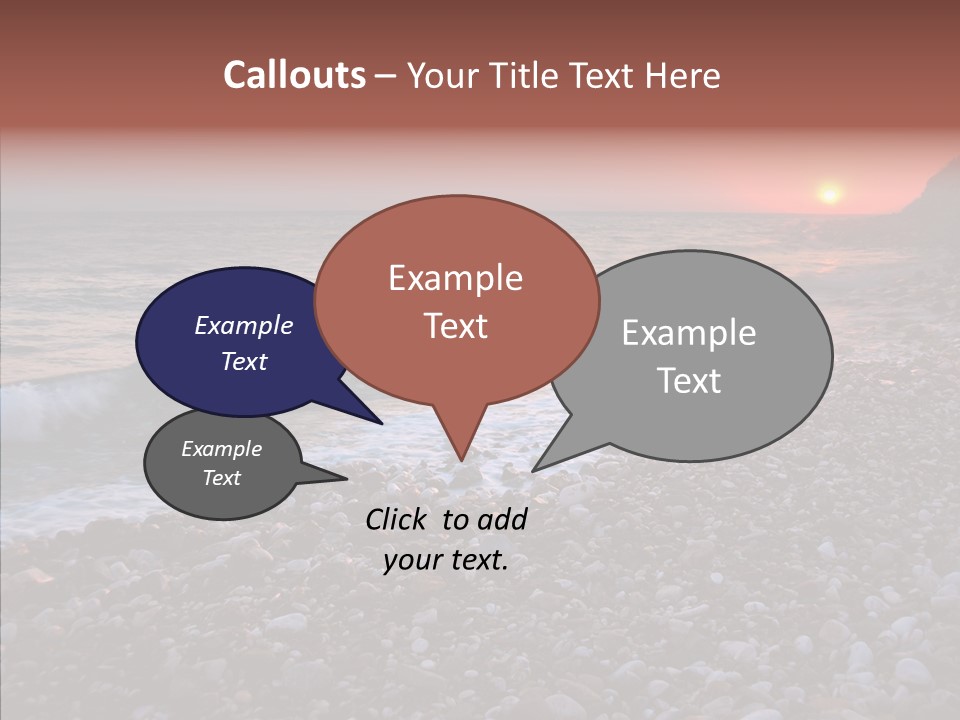 Red Travel Sky PowerPoint Template