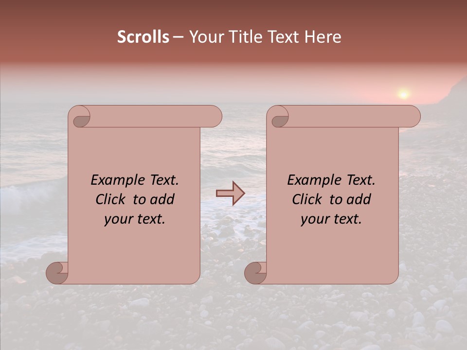 Red Travel Sky PowerPoint Template