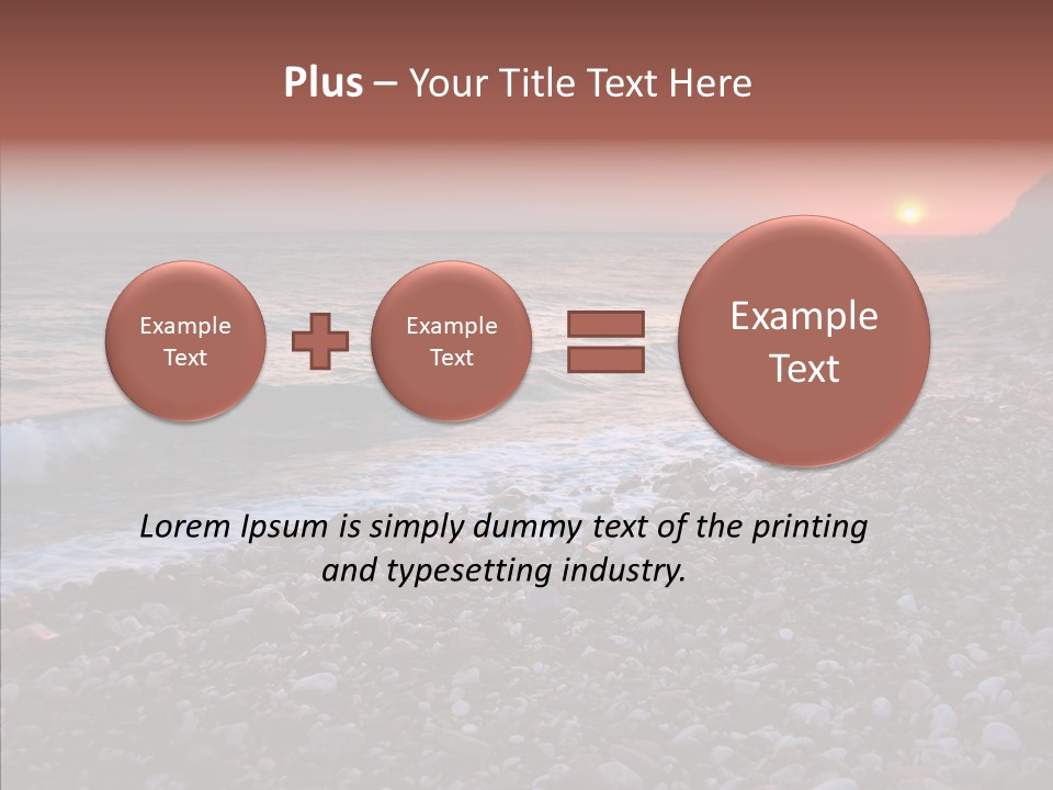 Red Travel Sky PowerPoint Template