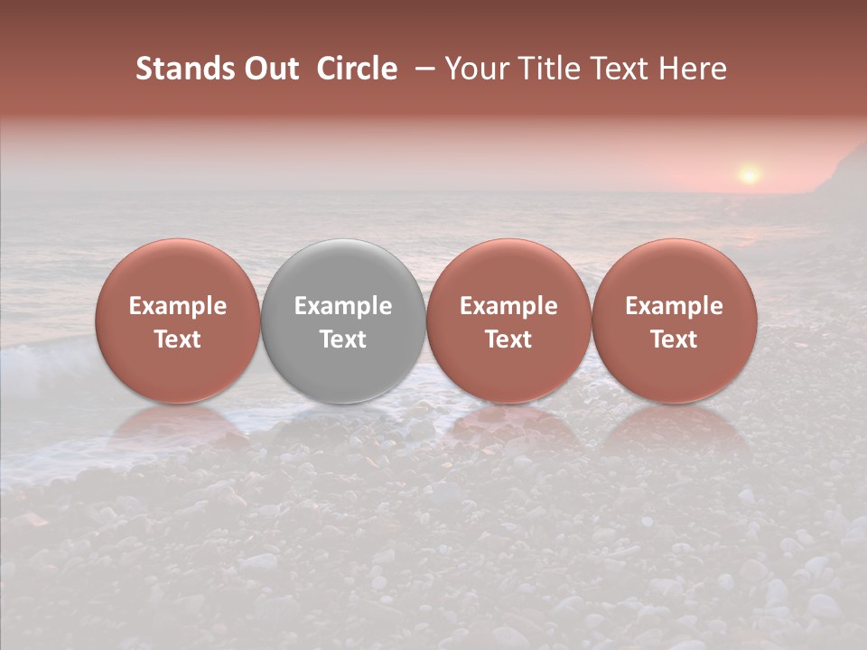 Red Travel Sky PowerPoint Template