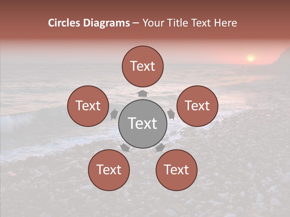 Red Travel Sky PowerPoint Template